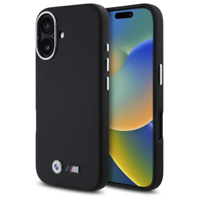 BMW BMHCP16S23PMWK Apple iPhone 16 hardcase M Smooth Full Wrapped Metal black