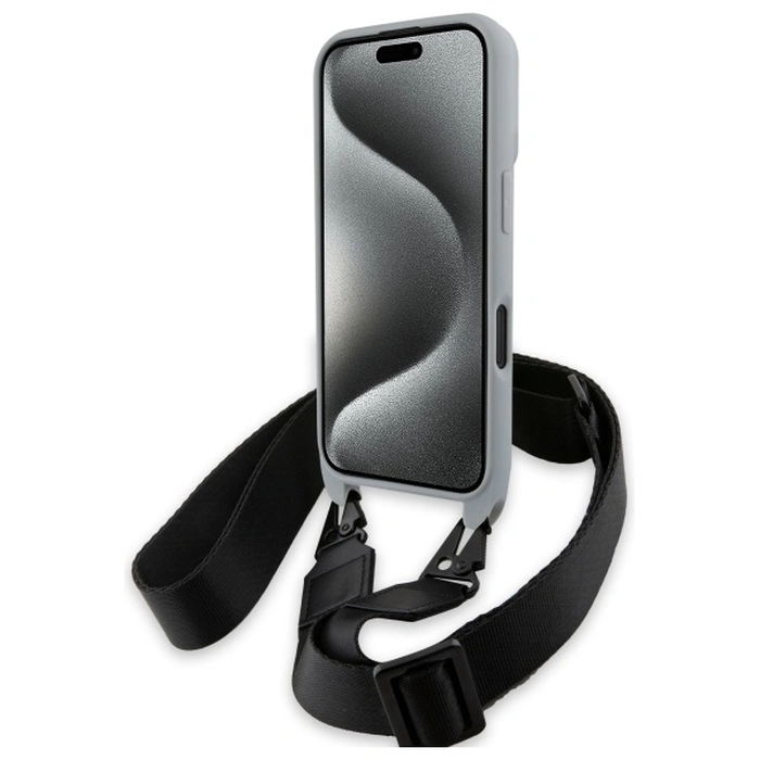 BMW BMHCP16S23PSCCG Apple iPhone 16 hardcase M Edition Carbon Stripe & Strap grey