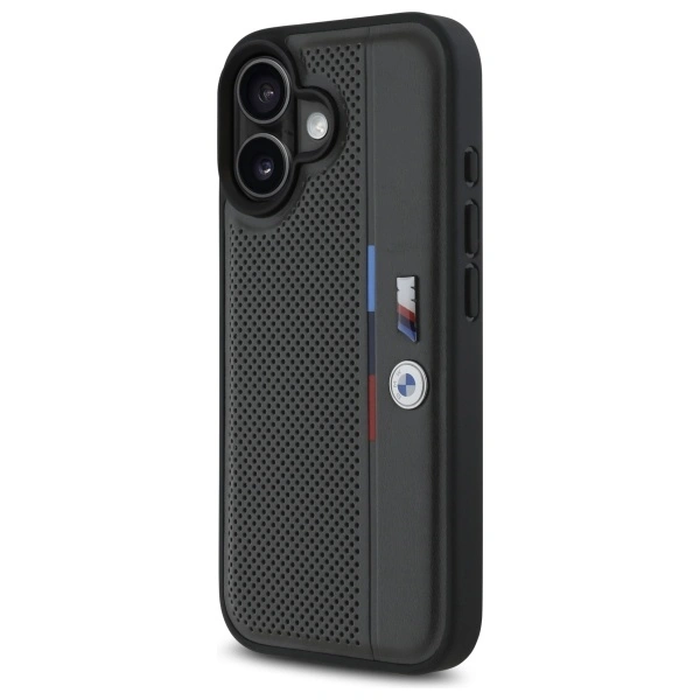 BMW BMHCP16S23PUPVA Apple iPhone 16 hardcase M Perforated Tricolor Detail Line anthracite