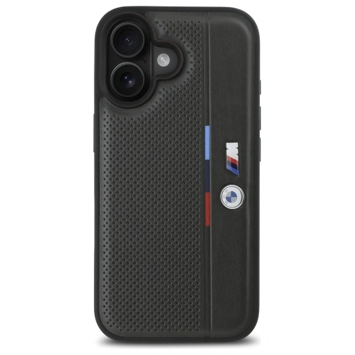 BMW BMHCP16S23PUPVA Apple iPhone 16 hardcase M Perforated Tricolor Detail Line anthracite