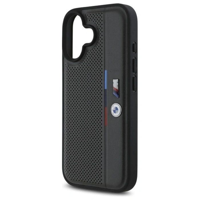 BMW BMHCP16S23PUPVA Apple iPhone 16 hardcase M Perforated Tricolor Detail Line anthracite