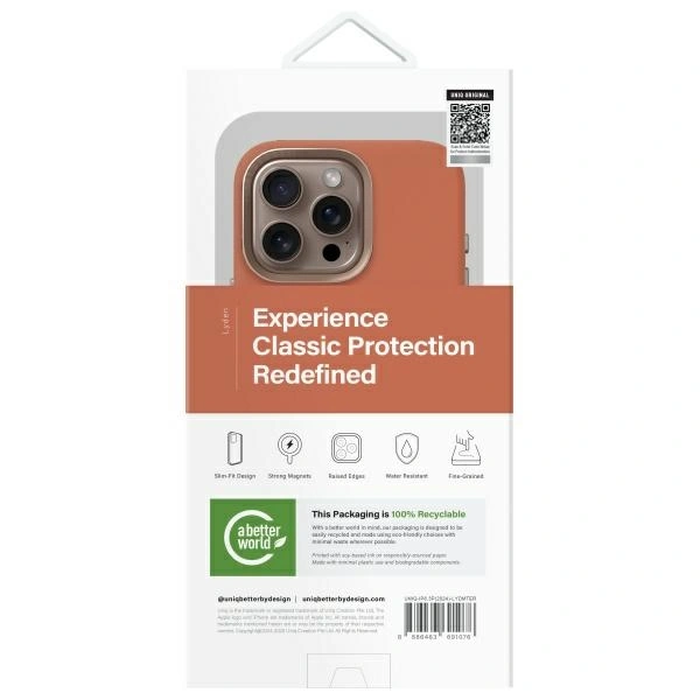 UNIQ Lyden Apple iPhone 16 Pro MagClick Charging terracotta