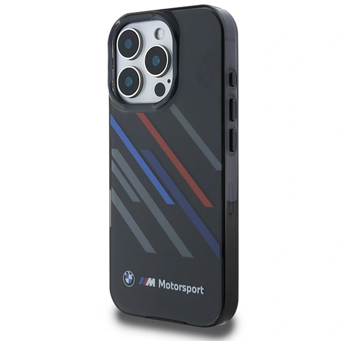 BMW BMHCP16X23HTRAK Apple iPhone 16 Pro Max hardcase Motorsport IML Random Stripes black