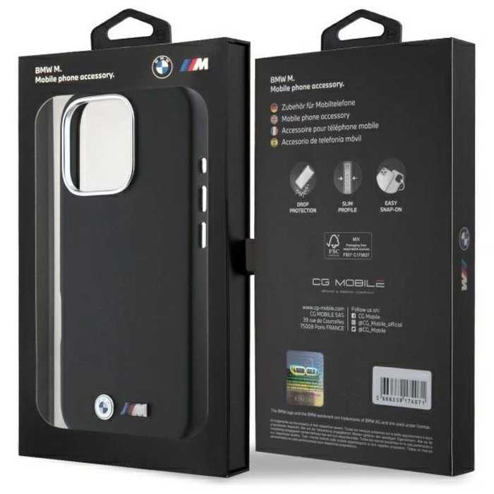 BMW BMHCP16X23PMWK Apple iPhone 16 Pro Max hardcase M Smooth Full Wrapped Metal black