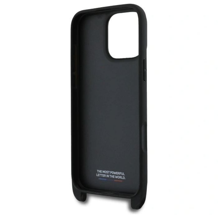 BMW BMHCP16X23PSCCK Apple iPhone 16 Pro Max hardcase M Edition Carbon Stripe & Strap black