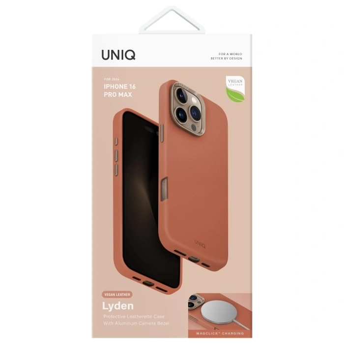 UNIQ Lyden Apple iPhone 16 Pro Max MagClick Charging terracotta