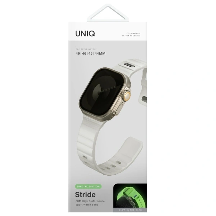 UNIQ Stride SE Apple Watch 6/7/SE/SE2/8/9/10/Ultra 1/2 44/45/49mm FKM Rubber Strap lume