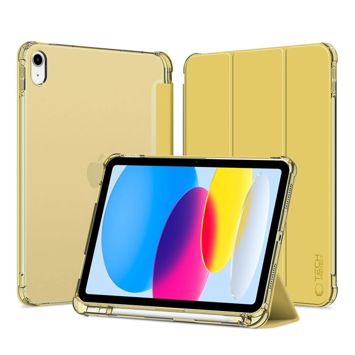 Tech-Protect SmartCase Pen Hybrid Apple iPad 10.9" 2022 / 11" 2025 Crystal Yellow
