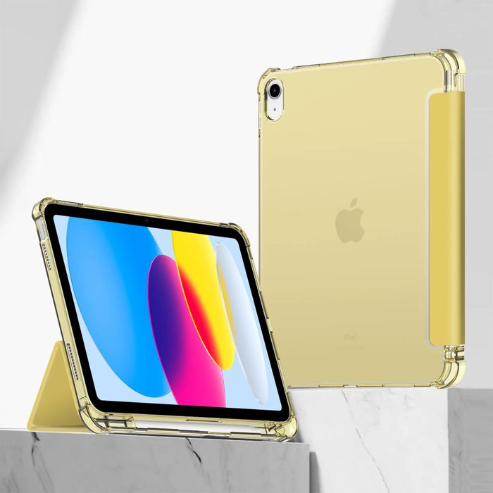 Tech-Protect SmartCase Pen Hybrid Apple iPad 10.9" 2022 / 11" 2025 Crystal Yellow