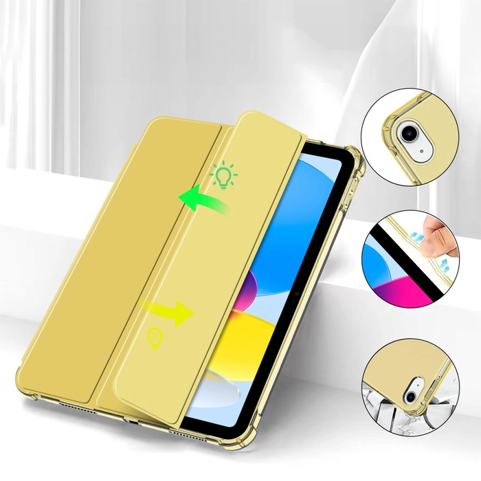 Tech-Protect SmartCase Pen Hybrid Apple iPad 10.9" 2022 / 11" 2025 Crystal Yellow