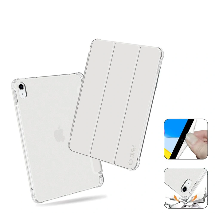 Tech-Protect SmartCase Pen Hybrid Apple iPad 10.9" 2022 / 11" 2025 Crystal Silver