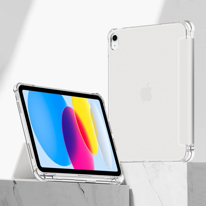 Tech-Protect SmartCase Pen Hybrid Apple iPad 10.9" 2022 / 11" 2025 Crystal Silver