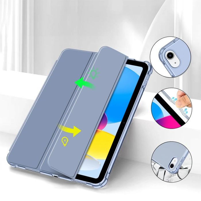Tech-Protect SmartCase Pen Hybrid Apple iPad 10.9" 2022 / 11" 2025 Crystal Blue