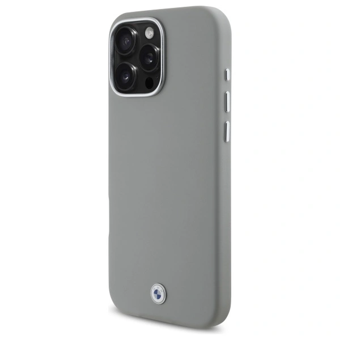 BMW BMHMP16X23PUFWG Apple iPhone 16 Pro Max hardcase Sign Full Wrapped Metal MagSafe grey