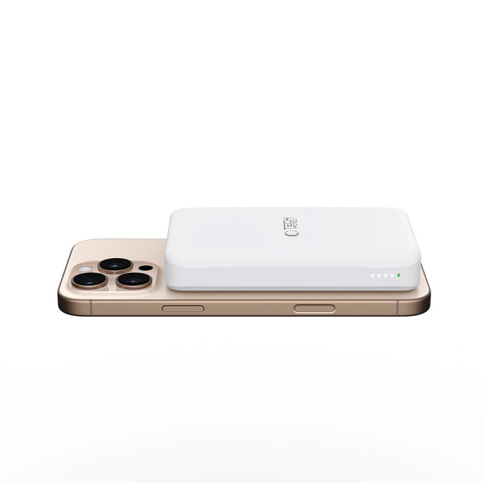 Tech-Protect PB24 LifeMag Qi2 MagSafe Power Bank 10000mah White