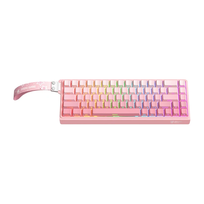 Onikuma Gaming Πληκτρολόγιο Tenkeyless με RGB φωτισμό (Αγγλικό US) - Ροζ