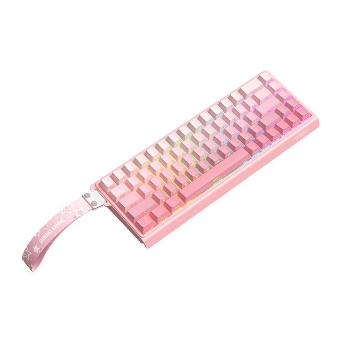 Onikuma Gaming Πληκτρολόγιο Tenkeyless με RGB φωτισμό (Αγγλικό US) - Ροζ