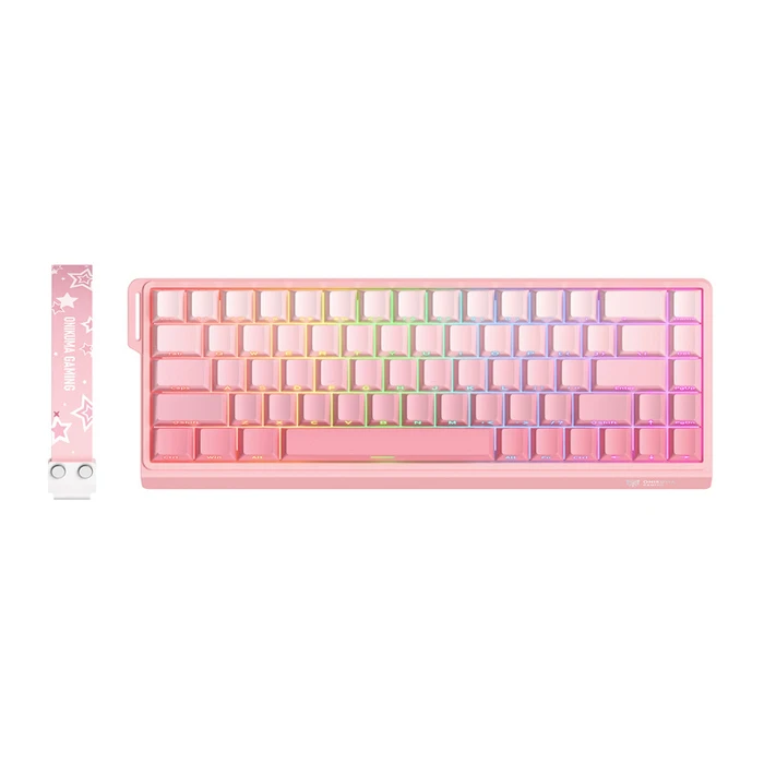 Onikuma Gaming Πληκτρολόγιο Tenkeyless με RGB φωτισμό (Αγγλικό US) - Ροζ