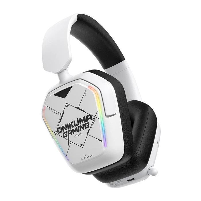 Onikuma Ακουστικά Gaming Over Ear με Bluetooth Λευκό (GT883)
