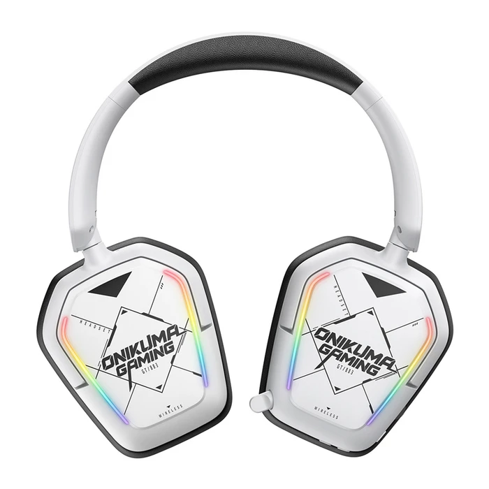 Onikuma Ακουστικά Gaming Over Ear με Bluetooth Λευκό (GT883)