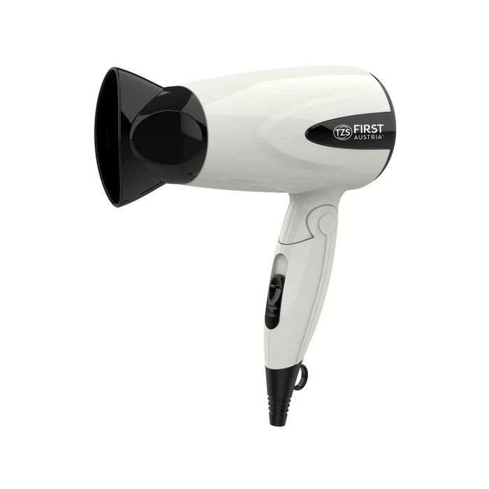 First Austria FA-5653-6-WI - Σεσουάρ Μαλλιών 1300W με Ακροφύσιο & Σπαστή Λαβή, Λευκό