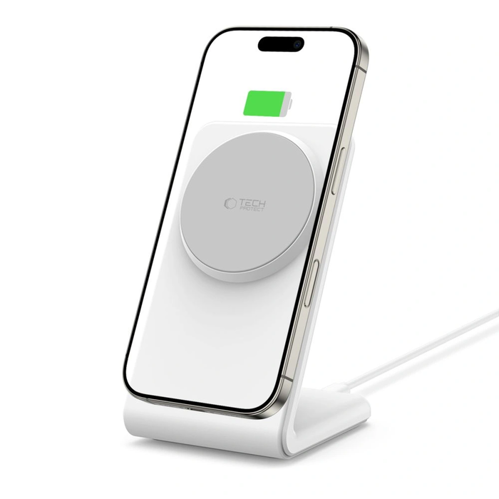 Tech-Protect QI15W-A38 Magnetic MagSafe Wireless Charger White