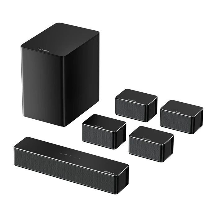 Ultimea D70 Soundbar 7.1 Bluetooth και HDMI 410W με Ασύρματο Subwoofer και Τηλεχειριστήριο Λευκό