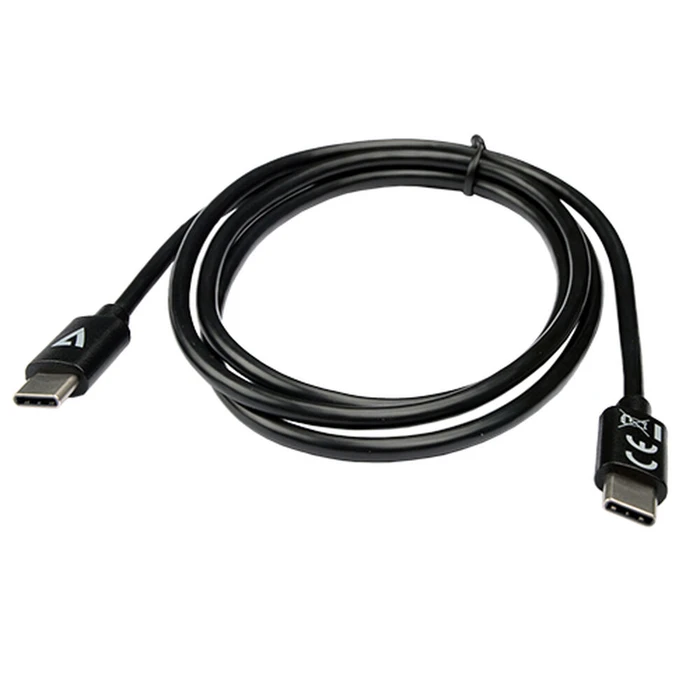 Καλώδιο USB C V7 V7USB2C-1M Μαύρο