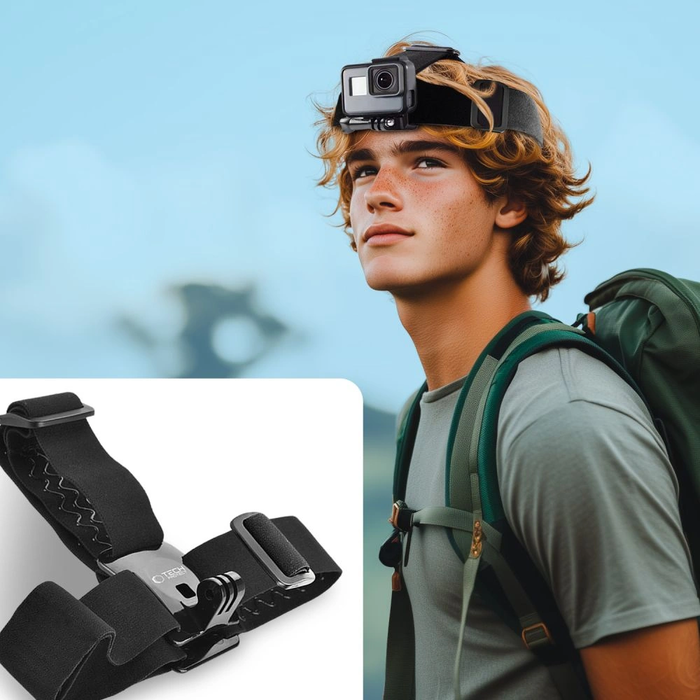 Tech-Protect GA100 Head Mount GOPRO / DJI Black