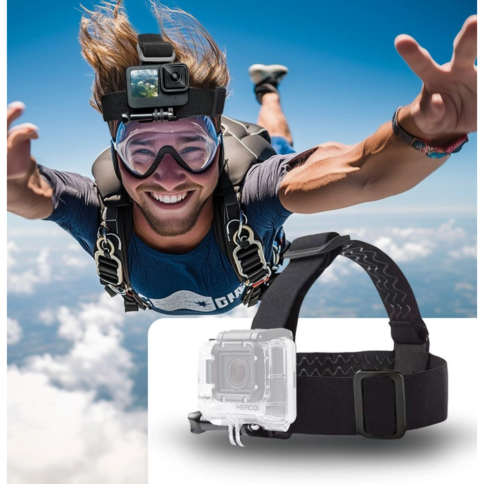 Tech-Protect GA100 Head Mount GOPRO / DJI Black