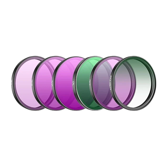 SmallRig Filter Set for DJI Osmo Action 6 (CPL, ND8, ND16, ND32, ND64, Black Mist 1/4) - MPN OA6-FI109