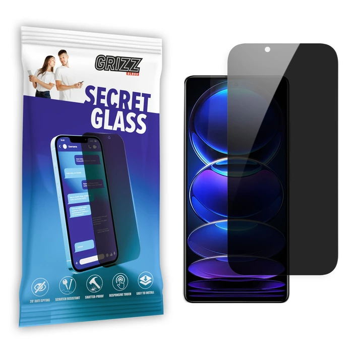 [CR] Privacy glass GrizzGlass Matte SecretGlass for Xiaomi Redmi Note 12 Pro+