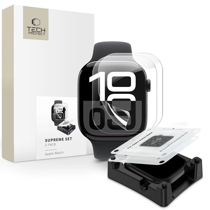 Tech-Protect Supreme Set Apple Watch 10 / 11 46mm Clear [2 PACK]