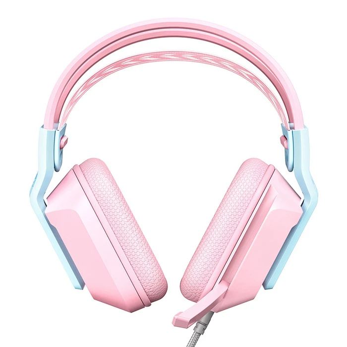 Onikuma X13 Over Ear Gaming Headset με σύνδεση 3.5mm / USB Ροζ