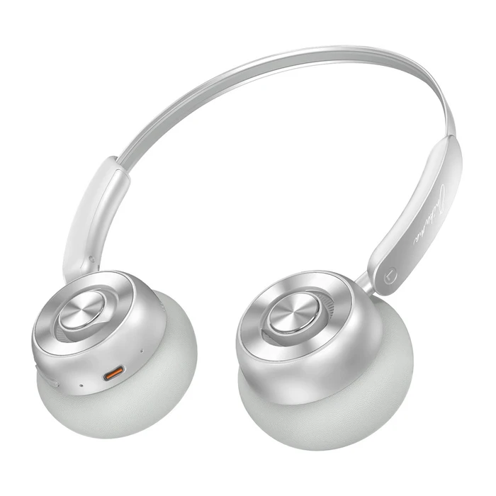 Onikuma GT820 Ασύρματα On-Ear Ακουστικά με Μικρόφωνο - Ασημί