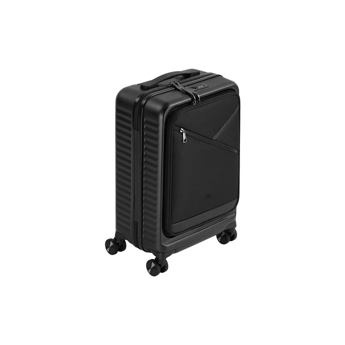 Rivacase Clark ECO 8181 BLACK - 20" Hardshell Cabin Carry-On Trolley, 28 L, Black