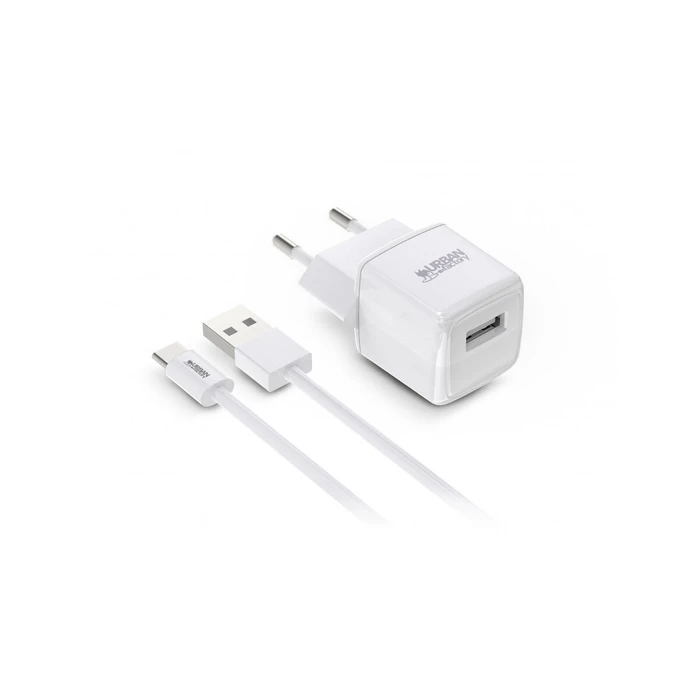 Φορτιστής Τοίχου + Καλώδιο USB-C Urban Factory PSC25UF Λευκό 12 W