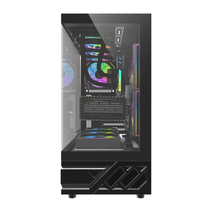 Darkflash DS950 Gaming Mini Tower Κουτί Υπολογιστή με Πλαϊνό Παράθυρο και ARGB Φωτισμό Μαύρο