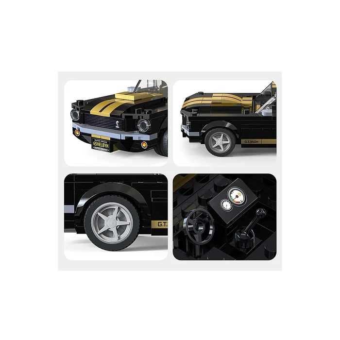 Jamara CaDA Shelby GT350 1:24 Bricks schwarz 8+