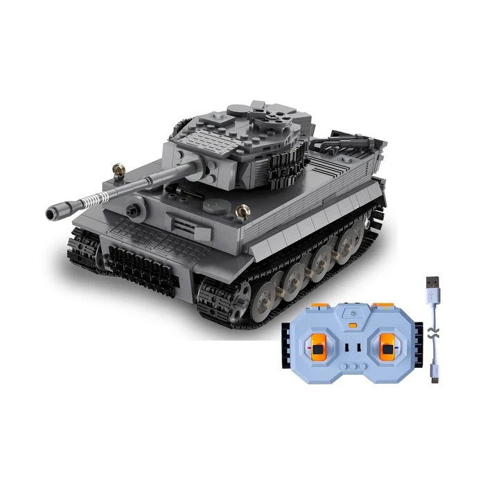 Jamara Cada Panzer Tiger 1:35 Σετ Δομικών Τετραγώνων 925 Κομμάτια Γκρι Τηλεχειριζόμενη Δεξαμενή
