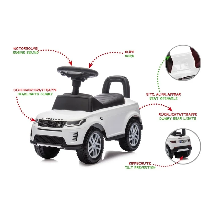 Jamara Rutscher Land Rover Discovery 2in1 white