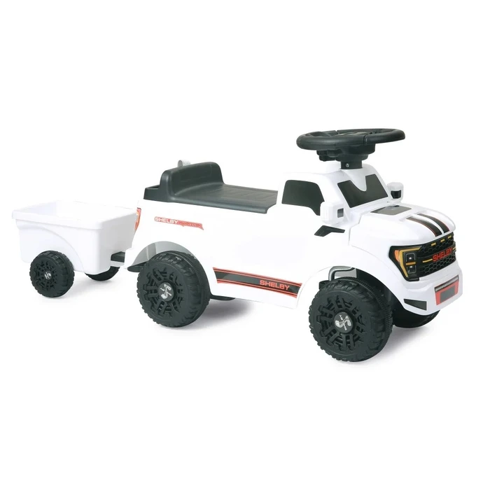 Jamara Rutscher Shelby Ford F-150 Raptor with Trailer, White