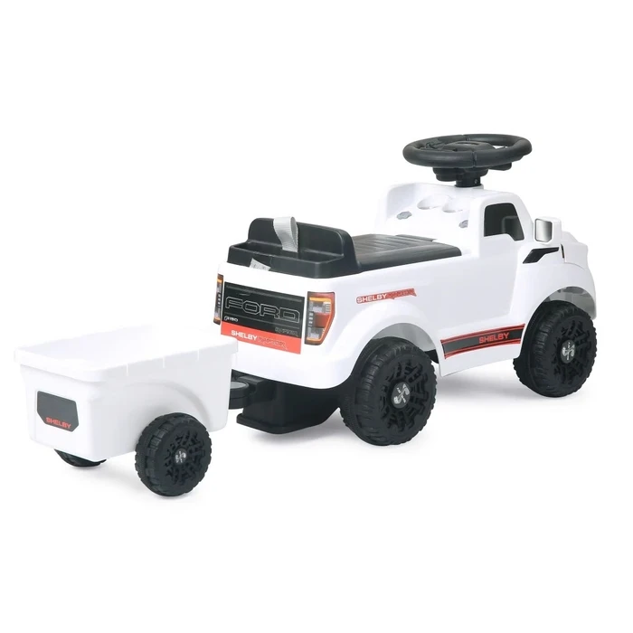 Jamara Rutscher Shelby Ford F-150 Raptor with Trailer, White