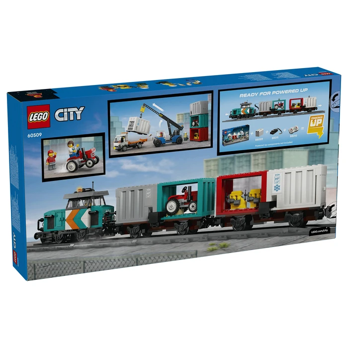 LEGO City Λιμενικό Φορτηγό Τρένο με Γερανό & Φορτηγό, 7+ ετών, 803 τεμάχια (60509)