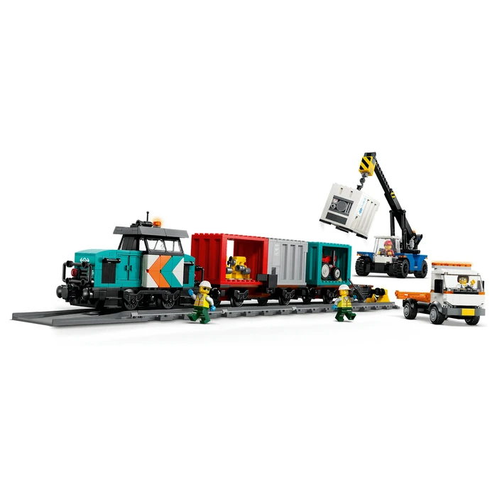 LEGO City Λιμενικό Φορτηγό Τρένο με Γερανό & Φορτηγό, 7+ ετών, 803 τεμάχια (60509)