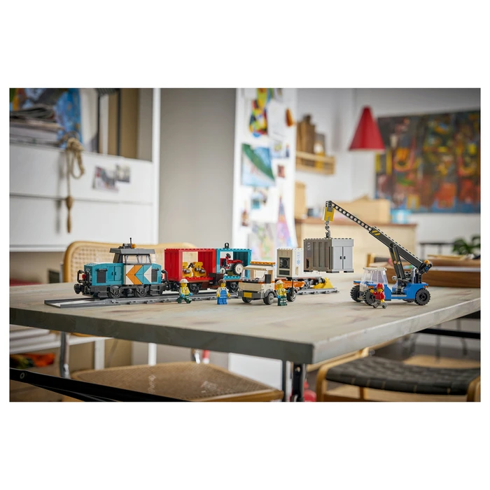 LEGO City Λιμενικό Φορτηγό Τρένο με Γερανό & Φορτηγό, 7+ ετών, 803 τεμάχια (60509)