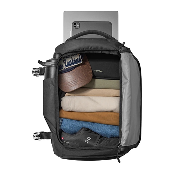 tomtoc Backpack for 17-inch Laptop Black T66S1D2