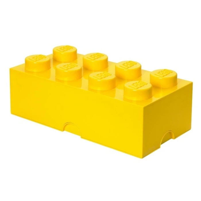 Lego κουτί αποθήκευσης τουβλάκι 8 - Κίτρινο