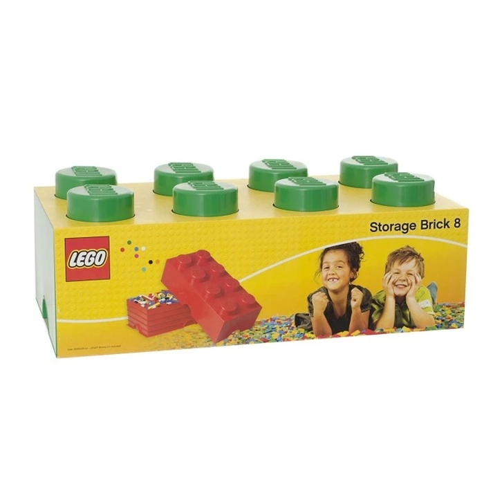 LEGO Κουτί Αποθήκευσης Τουβλάκι 8 - Πράσινο