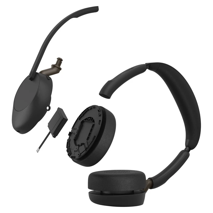 Jabra Evolve3 65 Stereo Link 39c UC Wireless On‑Ear Stereo Headset with Microphone and Bluetooth